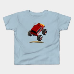 Cartoon Monster Truck Kids T-Shirt